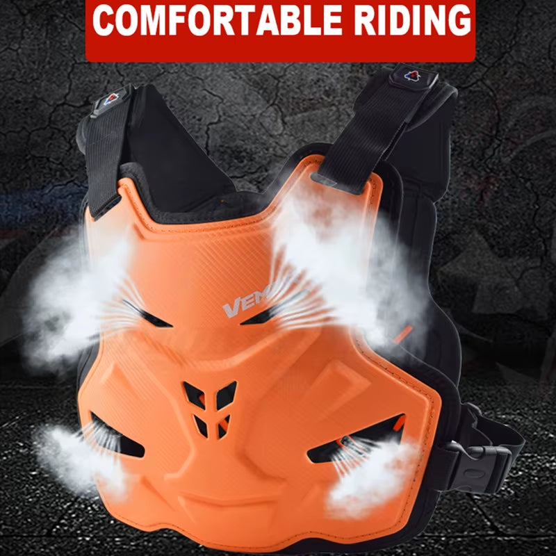 Vemar Off-Road Motorcycle Body Armor Clothing Riding Racing Anti-Fall Motocross Chest Protector Hemp Rope Pattern Armor Men