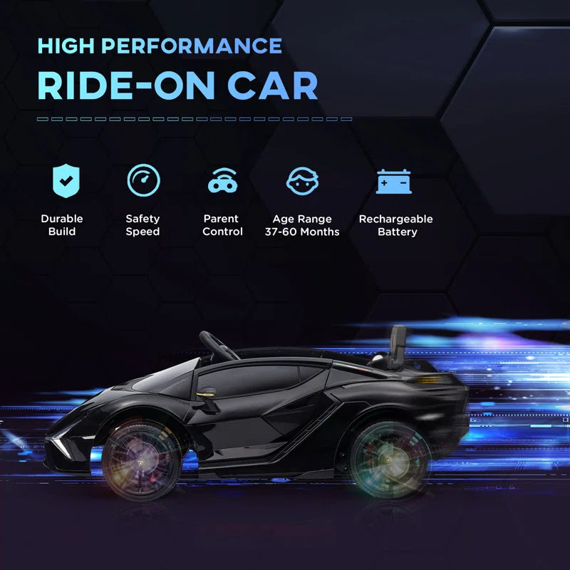 12V Ride on Car, Lamborghini SIAN Licensed Battery Powered Electric Car