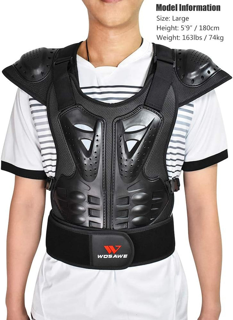Adults Motorcycle Body ATV Protective Vest Dirtbike Chest Back Protector