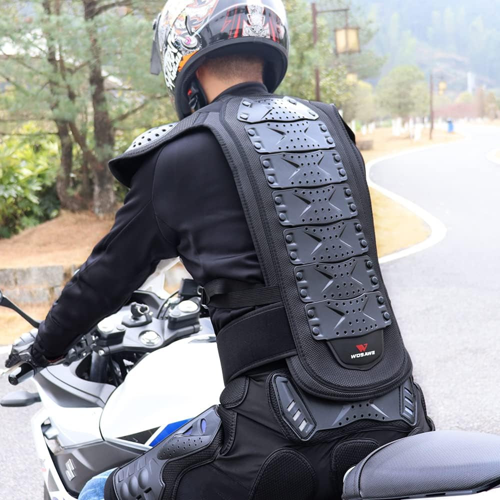 Adults Motorcycle Body ATV Protective Vest Dirtbike Chest Back Protector
