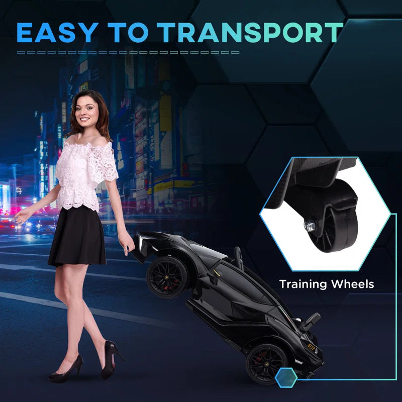 12V Ride on Car, Lamborghini SIAN Licensed Battery Powered Electric Car