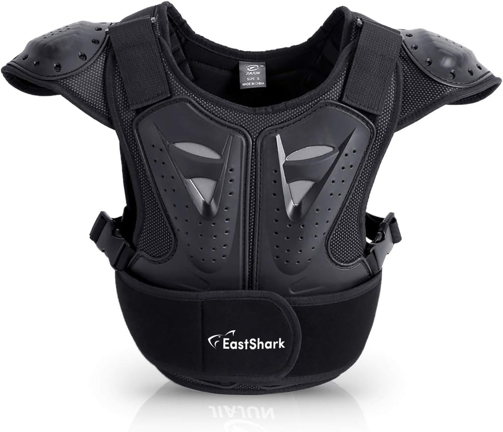 Kids Dirt Chest Spine Protector Body Protective Vest Gear for Bike Motocross Snowboarding Skiing (L for Height 51"-57")