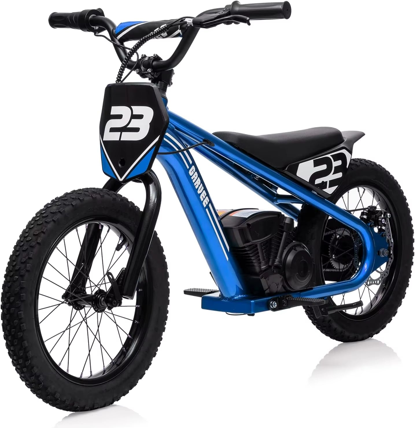 24V Electric Dirt Bike for Kids 250W Electric Motorcycle 16 Inch Electric Balance Bike for Ages 6-12Y up to 15.53MPH & 3 Speed