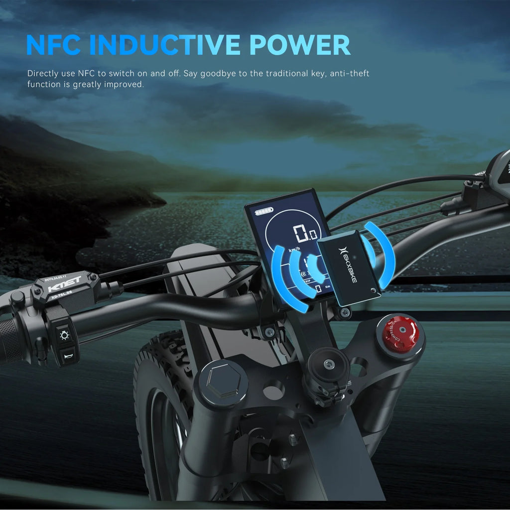 EKX X21 MAX Electric Moutain Dirt Bike for Adults,3000W (Peak 6000W) 45MPH 60V 30AH Removable Samsung Battery E-Bike,19"X2" Offroad Tire Electric Motorcycle Bicycle 7 Speed Full Suspension UL2849