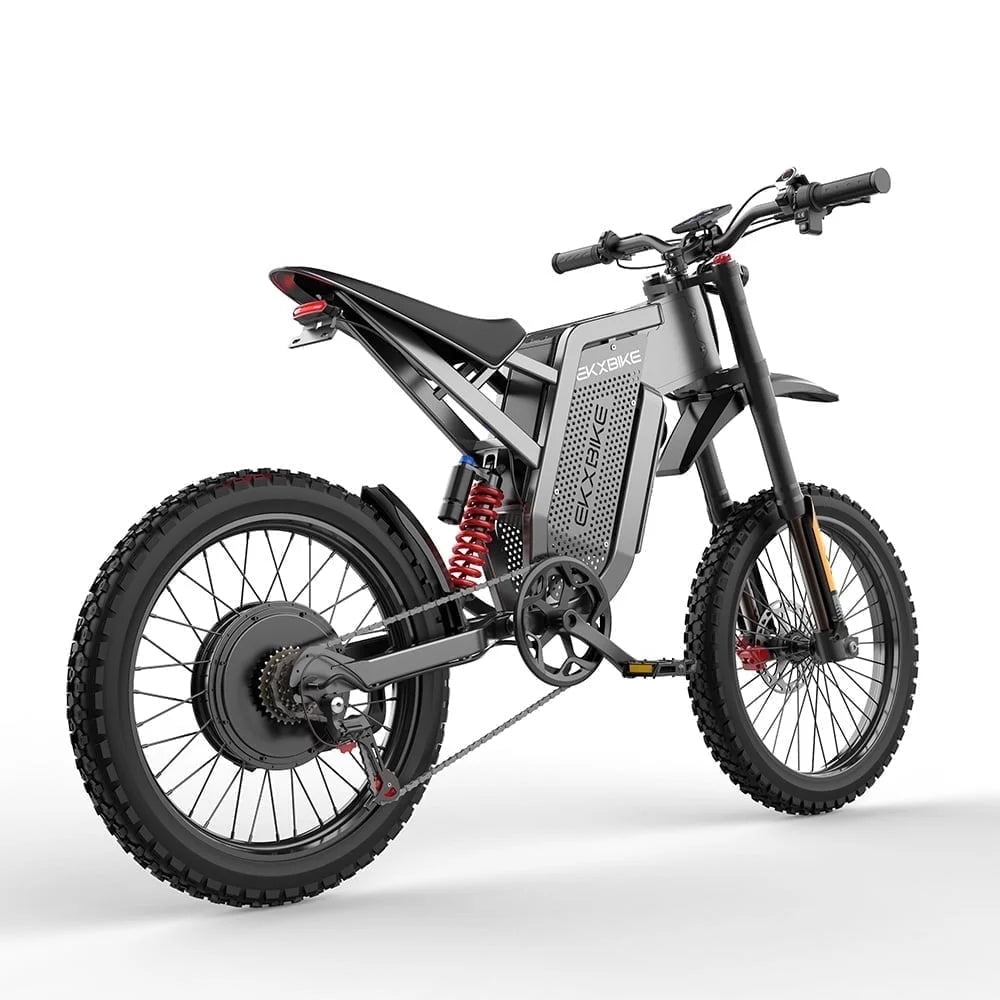 EKX X21 MAX Electric Moutain Dirt Bike for Adults,3000W (Peak 6000W) 45MPH 60V 30AH Removable Samsung Battery E-Bike,19"X2" Offroad Tire Electric Motorcycle Bicycle 7 Speed Full Suspension UL2849