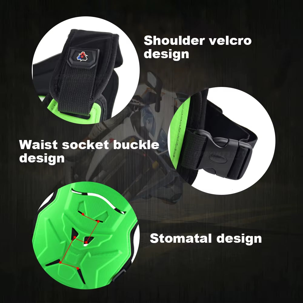Vemar Off-Road Motorcycle Body Armor Clothing Riding Racing Anti-Fall Motocross Chest Protector Hemp Rope Pattern Armor Men