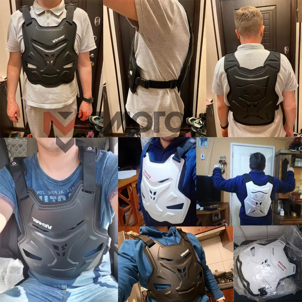 Vemar Off-Road Motorcycle Body Armor Clothing Riding Racing Anti-Fall Motocross Chest Protector Hemp Rope Pattern Armor Men